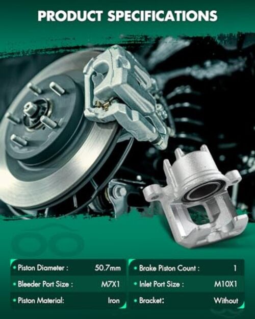 345085 Front Right Disc Brake Caliper Assembly Without Bracket For Mitsubishi