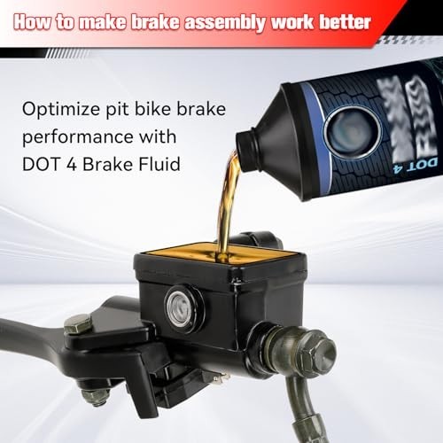 Pit Bike Front & Rear Hydraulic Disc Brake Caliper Assembly Red