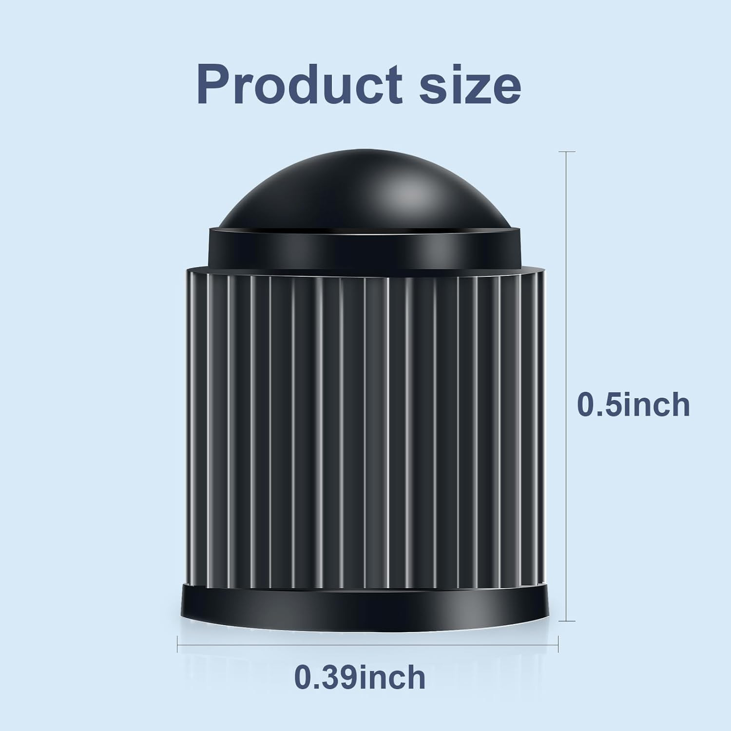 Tire Valve Caps Universal Fit Black 60 PCS Dustproof For Car Truck SUV Motorcycl