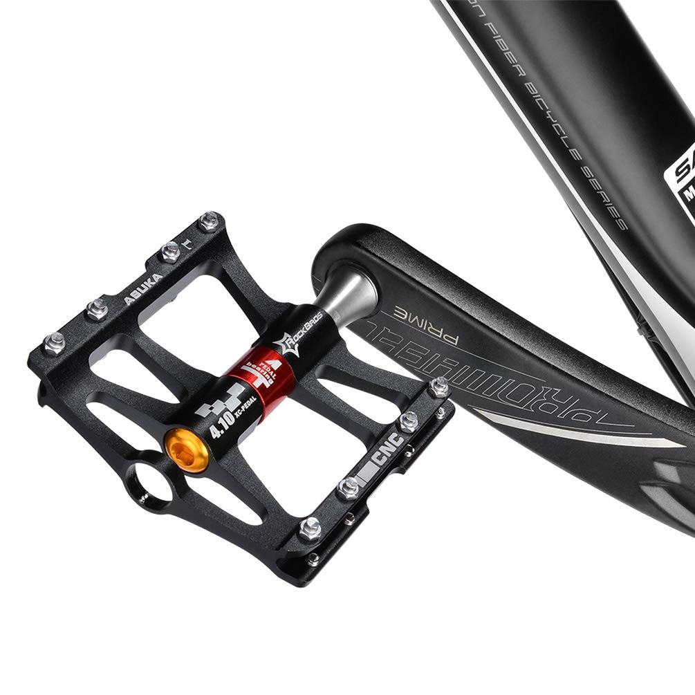 4 Bearings Mountain Bike Pedals MTB Padals Platform Flat Bike Pedals Aluminum…