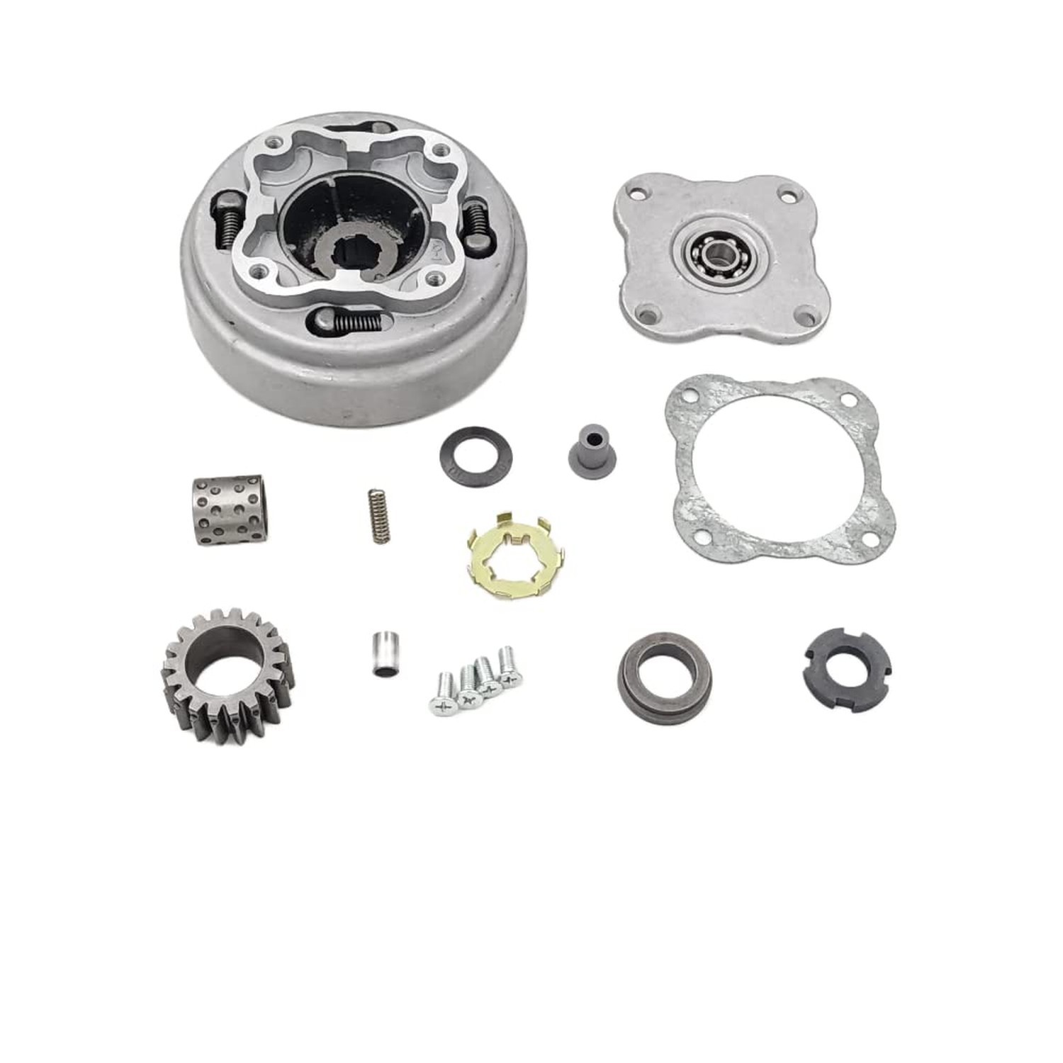 18 Teeth Clutch Assembly Fit manual 50cc 70cc 90cc 110cc 125cc Dirt Bike Engi…