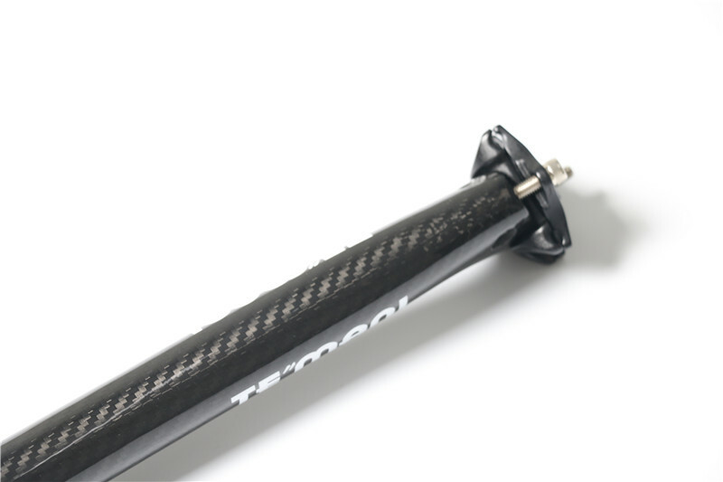 3K Carbon Seatpost Offset Bicycle Saddle Post Tube 25.4/27.2/30.8/31.6mm Gloss