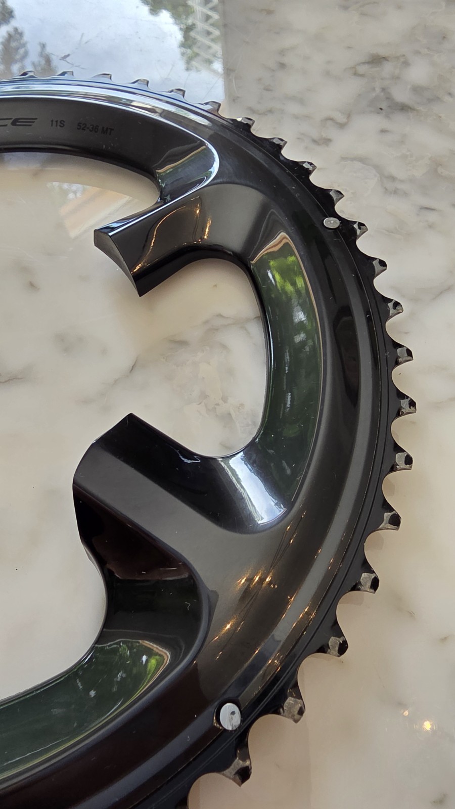 Shimano Dura-Ace FC-R9100 52t HG-EV 11 Speed Chainring Black