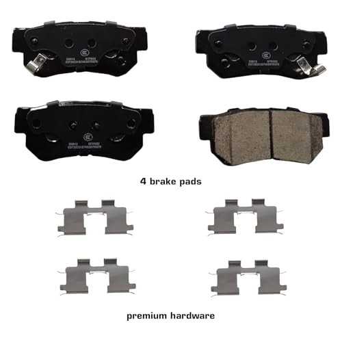 D813 Rear Disc Brake Pads Ceramic Fits for Hyundai Azera 06-09, Elantra 07-10,