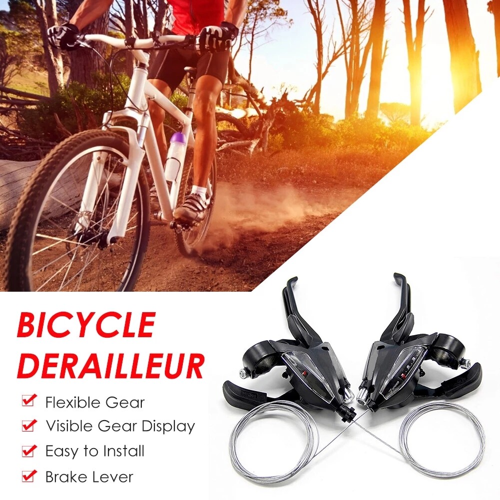 SHIMANO ST-EF500 3/7/8 Speed Bicycle Shifter Set MTB Bike Brake Lever Fit EF51