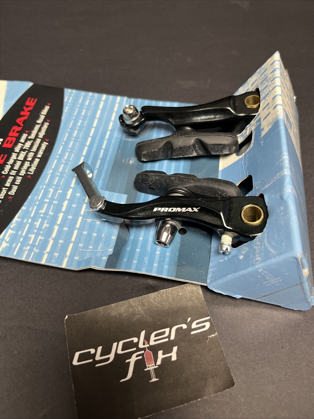 New Promax 75mm Mini V-Brake Alloy Black For Mini Racing Bmx Tandem Road Bikes
