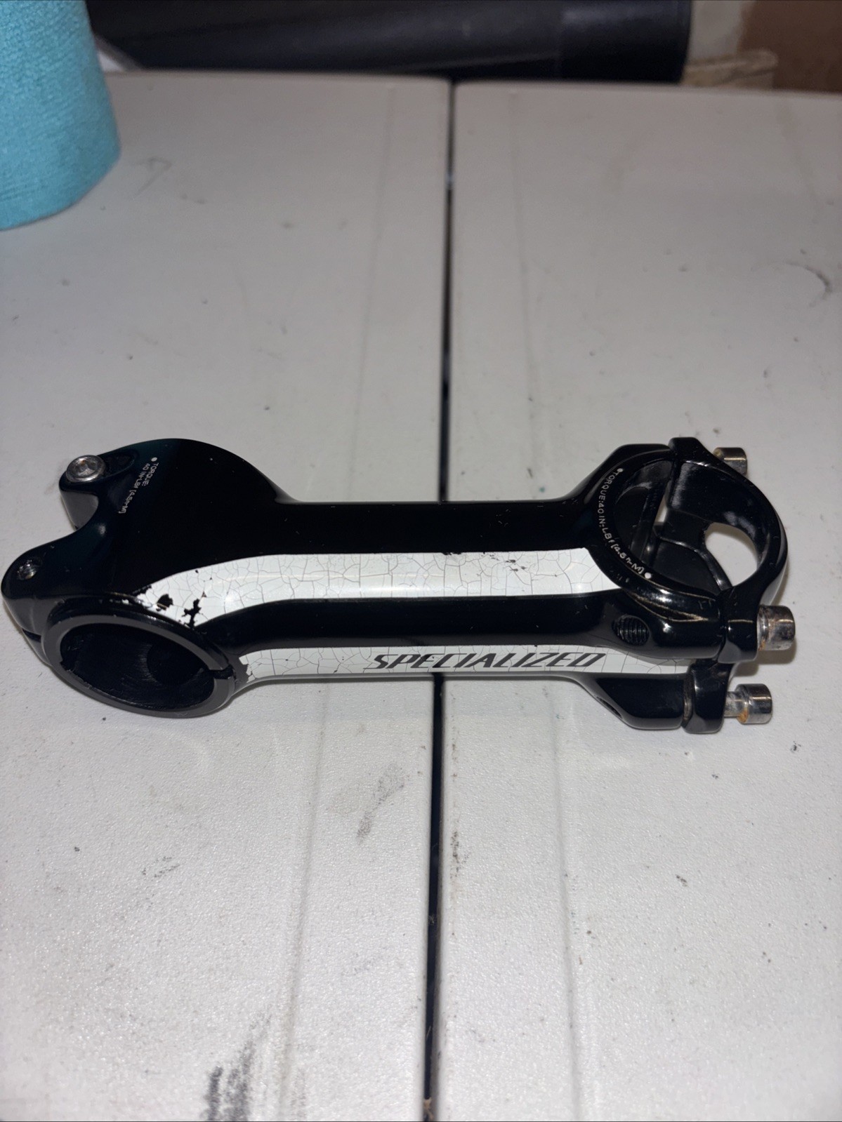 Specialized Stem 100mm  31.8 Black +16 -8 Shim 4 Bolt Faceplate Gloss Black