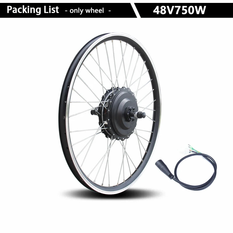 48V750W EBIKE Conversion Kit Rear Cassette Motor Wheel For Bicycle 20 29in 700C