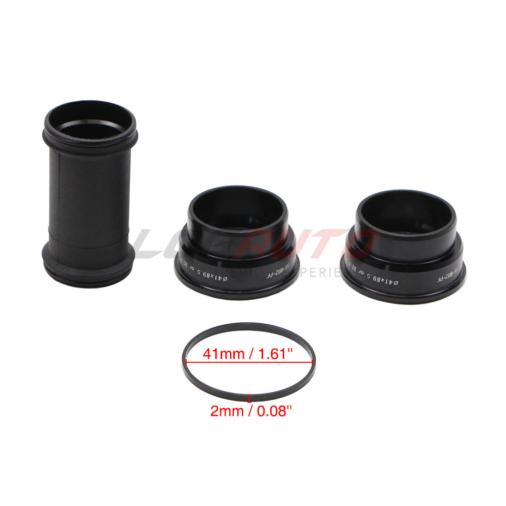92mm Bottom Bracket Press-in Bearing Hollowtech Bike MTB W/ Aluminum Spacer Cup
