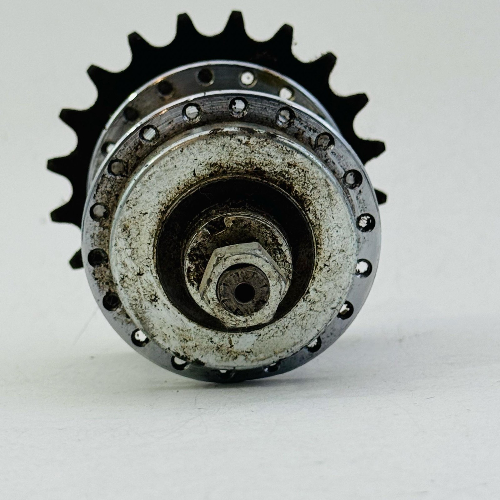 Vintage Sachs Torpedo Dreigang Coaster Hub 3 Speed 36H 110mm Silver Germany A53