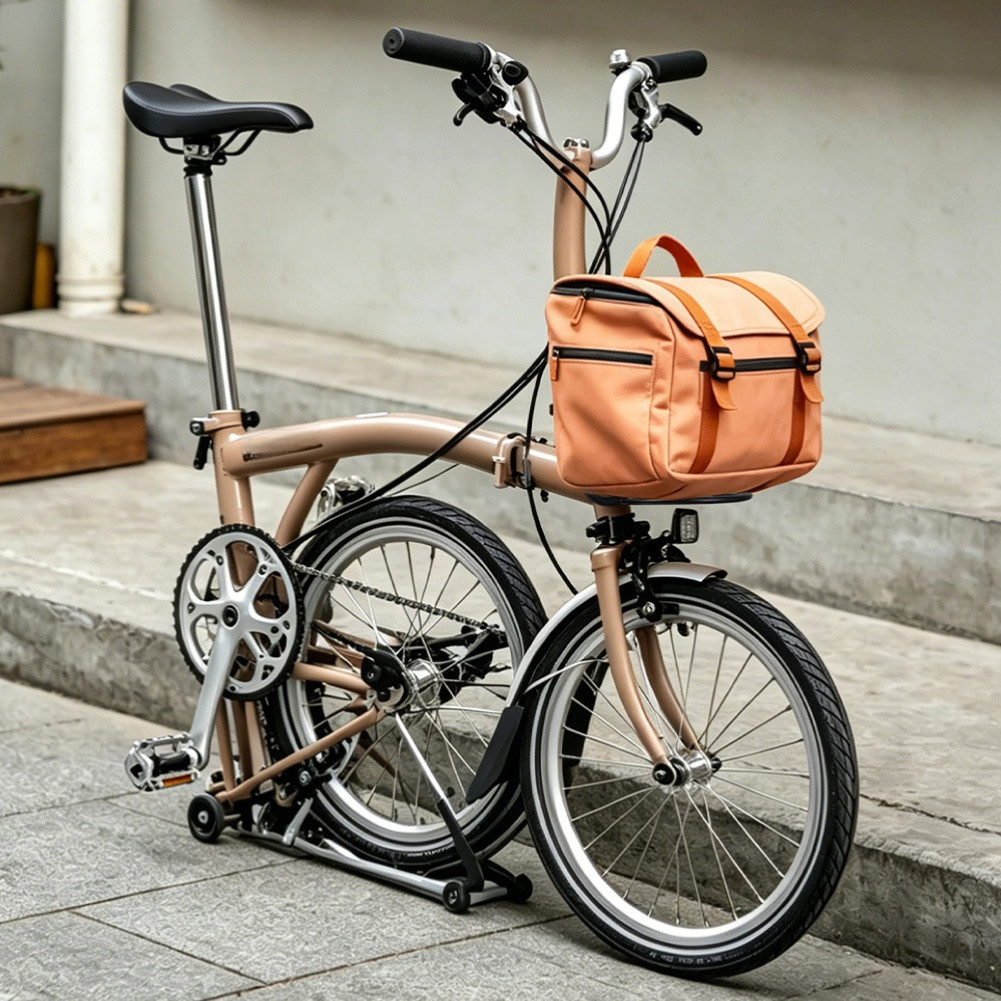 Front Mount Aluminum Rack for Folding Bikes Quick Release No Tools Needed