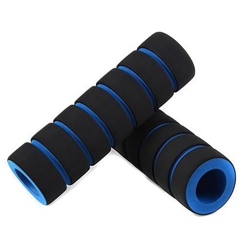 1 Pair Blue Non-Slip Foam Handlebar Grips for Bicycle and Motorcycle – Soft,