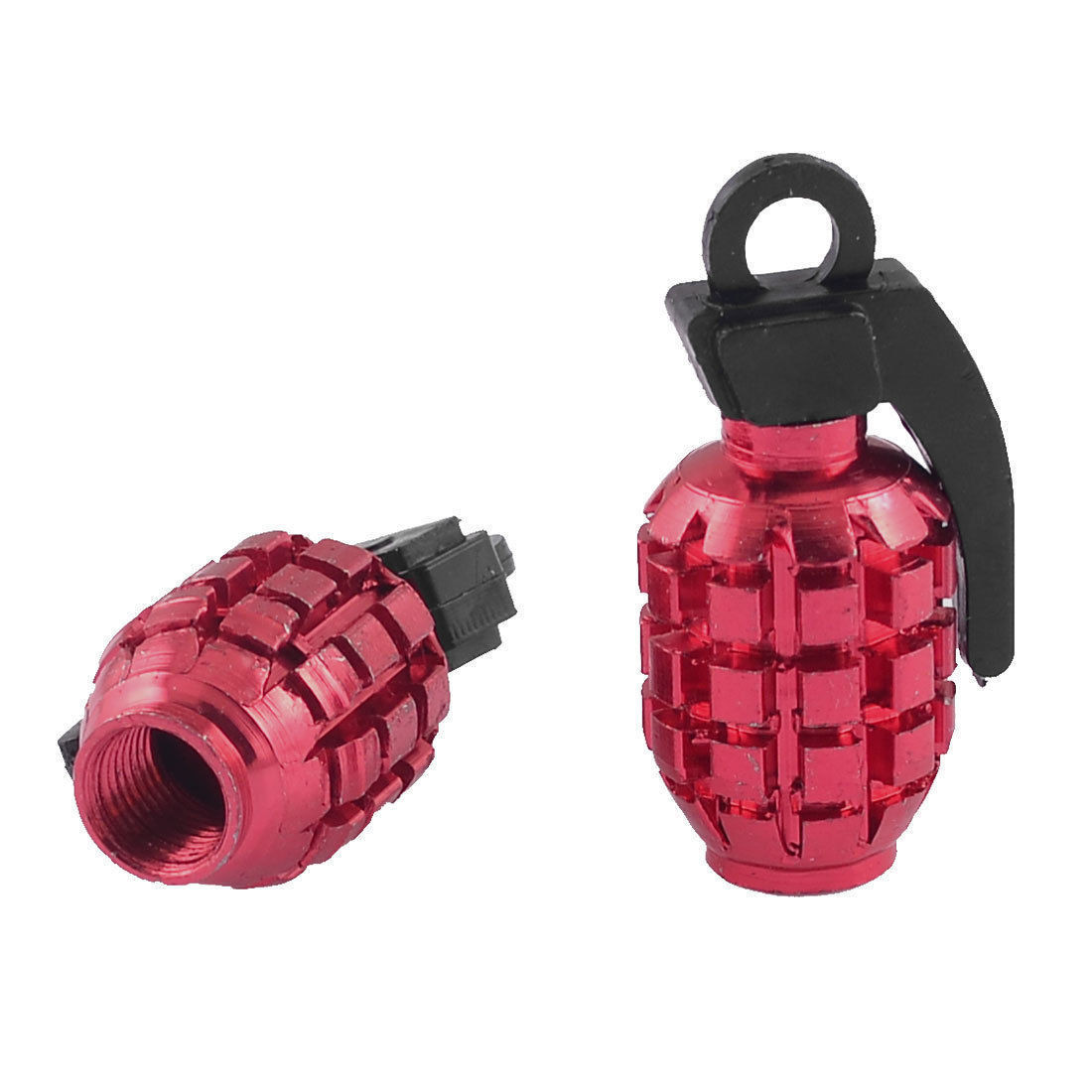 Grenade Metal Aluminum Tire Valve Caps Bike Universal Car Motorcycle ATV U VS01