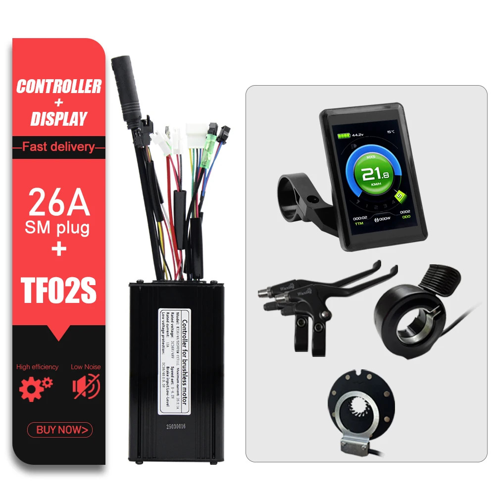 E-bike Controller 36V 48V 52V 26A Waterproof Sinewave Controller 500W 750W