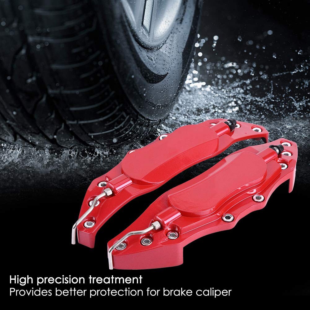 2pcs Aluminum Brake Caliper Cover Protector Guard Wheel Caliper Shield Side