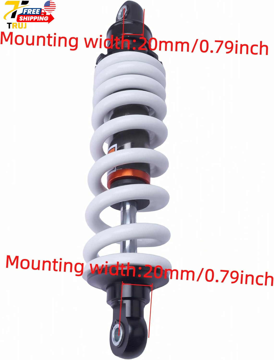 350Mm Rear Shock Absorber 12Mm Heavy-Duty Spring Max Load 800Lbs for Dirt Bike P