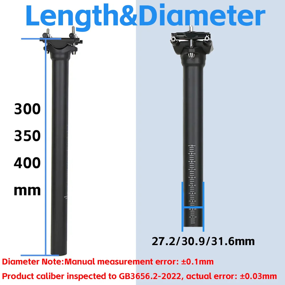 ELITA ONE Carbon Seat Post 25.4/27.2/30.9/31.6 MTB/Road Bike Seatpost Ultralig