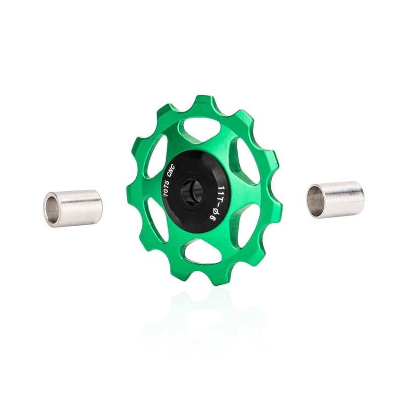 Bicycles Rear Derailleur Pulley, 11T Metal Bearing Aluminum Alloy Pulley Wheel