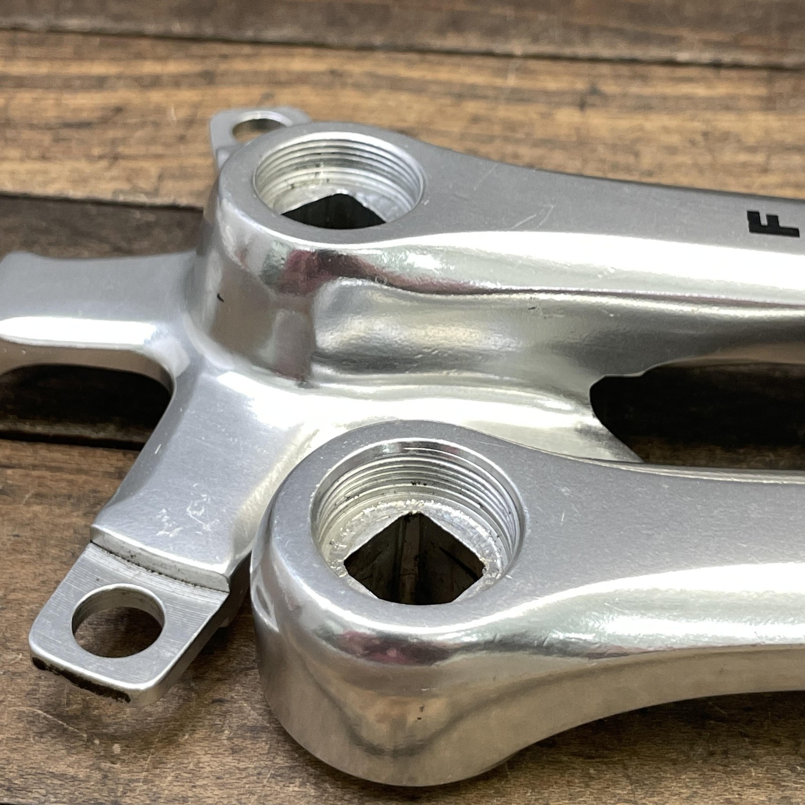 Vintage Fuji Crankset 170mm 110 BCD Sugino GT 80s Bike Silver Japan
