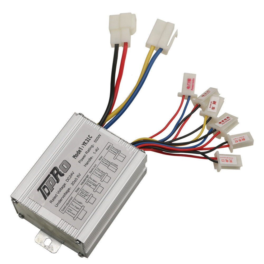500W 24V Brush Motor Controller Kit For Electric Bike Scooter ATV Quad Go Kart