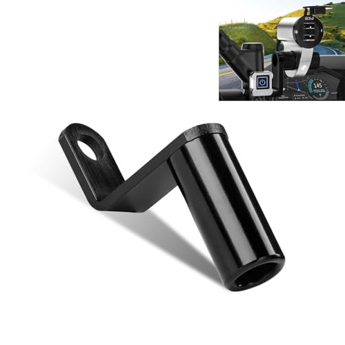Motorcycle Conversion Bracket, Rearview Mirror Extension Rod 1 PC Black