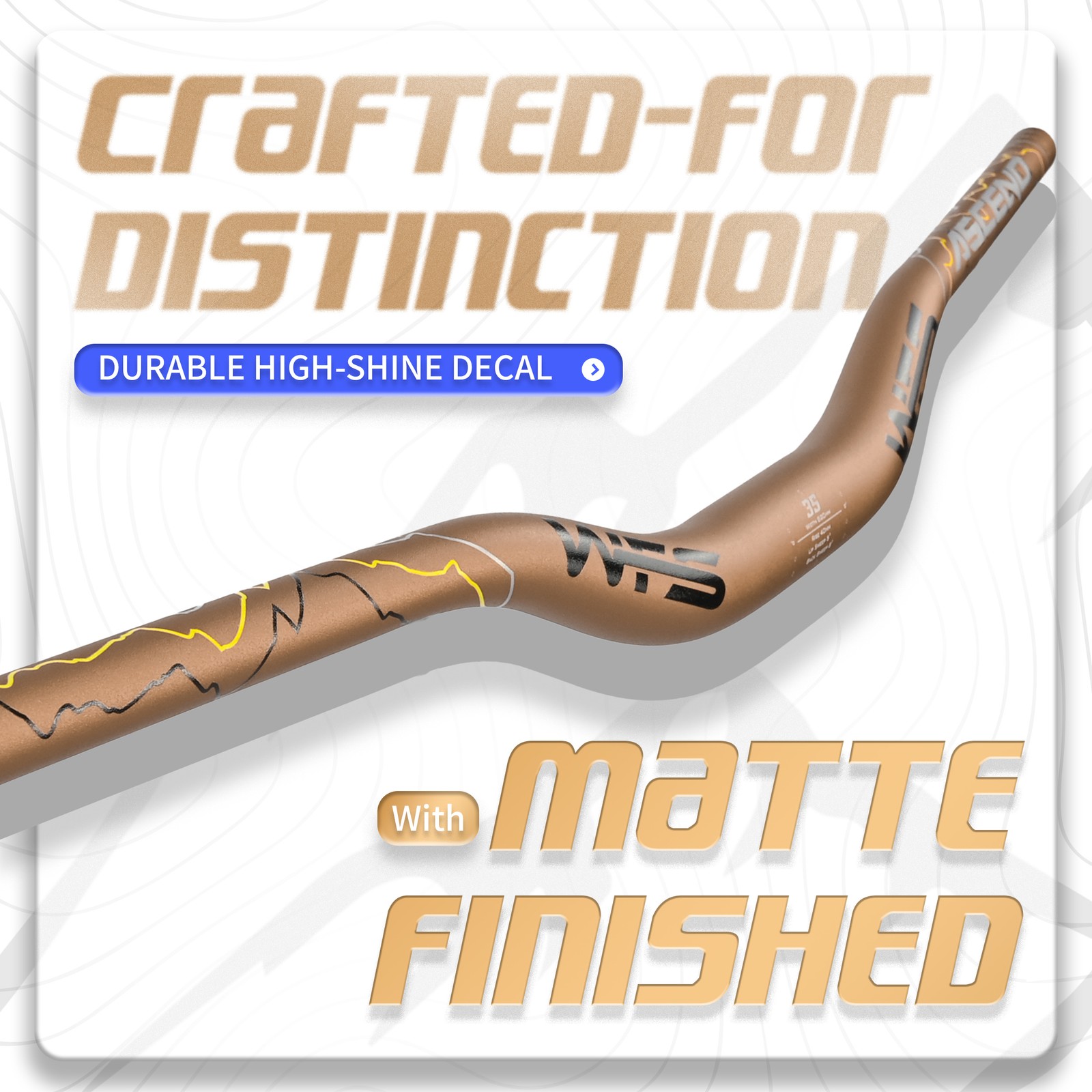 WFS Ascend 35 x 820mm Handlebar 40mm Rise, Cashmoney