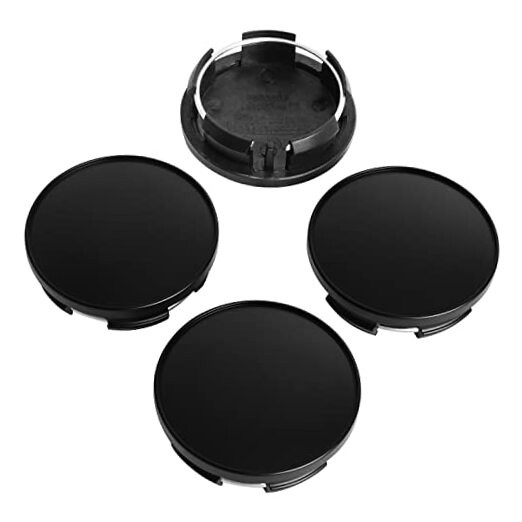 2.5Inch 63MM Wheel Center Caps for Dodge Outer 63MM , Inner 56MM Matte Black
