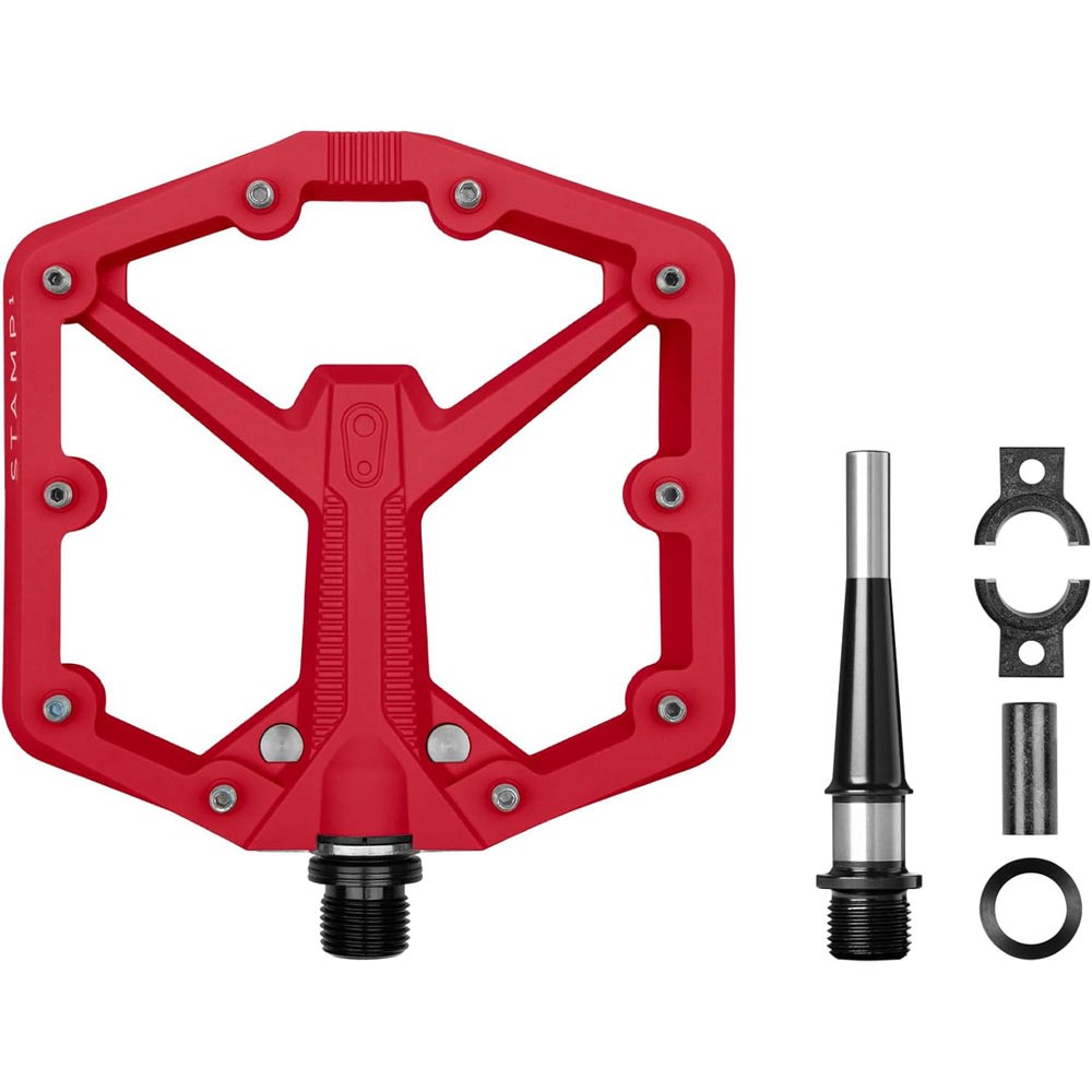 Crank Brothers Stamp 1 Gen 2 Composite Platform Pedals Large Red