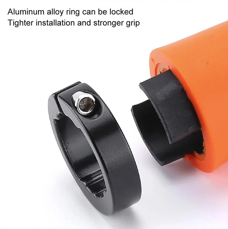 1 Pair MTB Handlebar Grips Lock On Rubber 22.2mm Non Slip Bike Grip – NEW