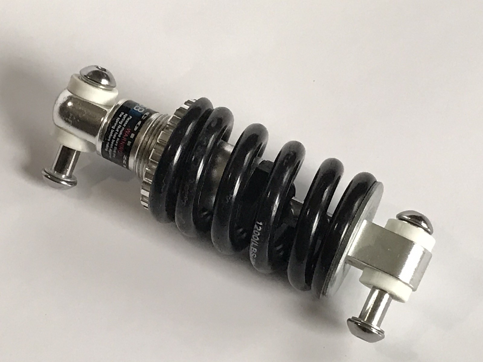 Yen Yue 258 Bicycle Rear Shock Coil Spring Black 1200LBS/in 125mm Eye to Eye
