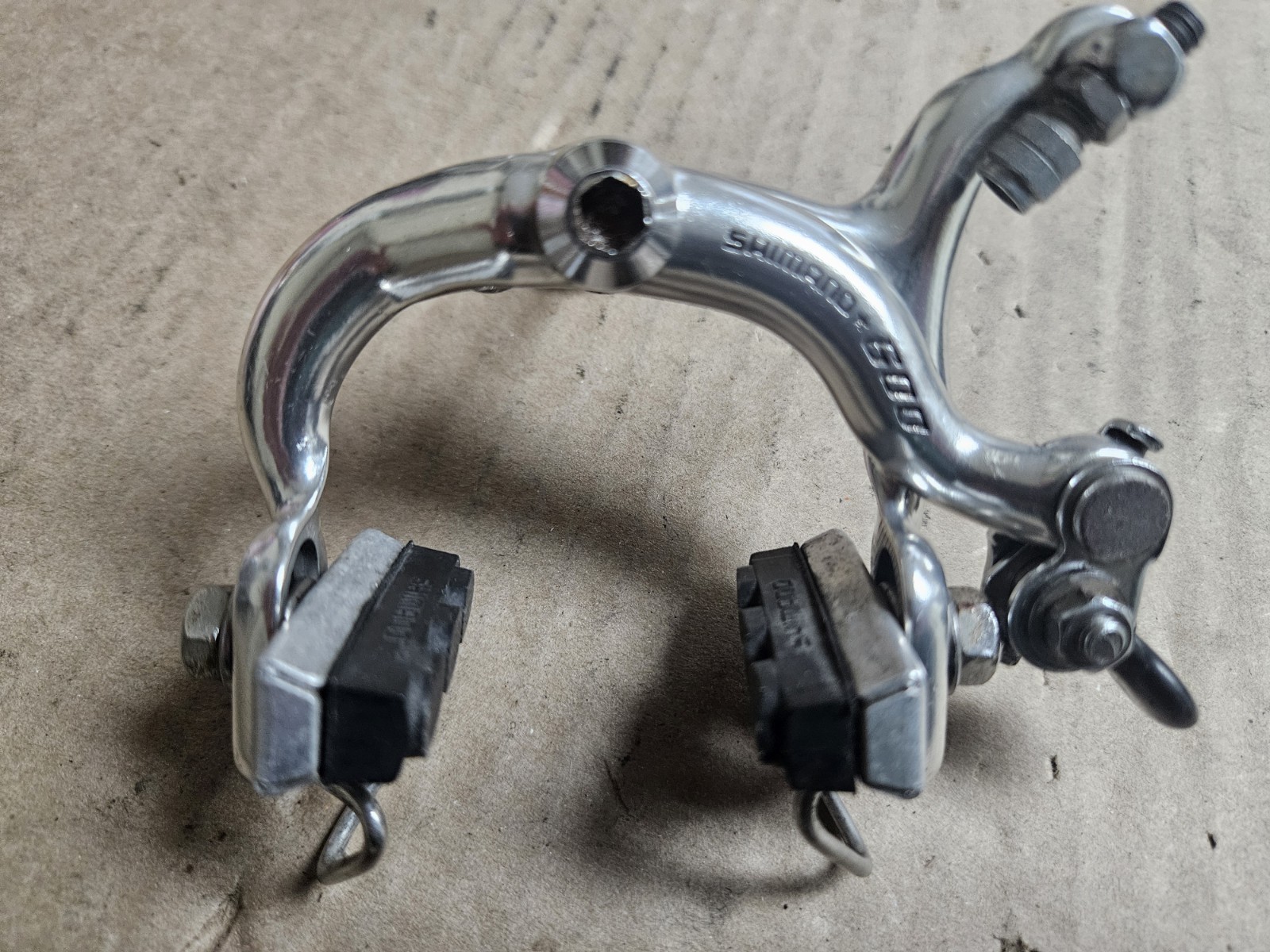 Vintage Shimano 600EX BR-6200 Arabesque Caliper Brakeset, single pivot, nutted
