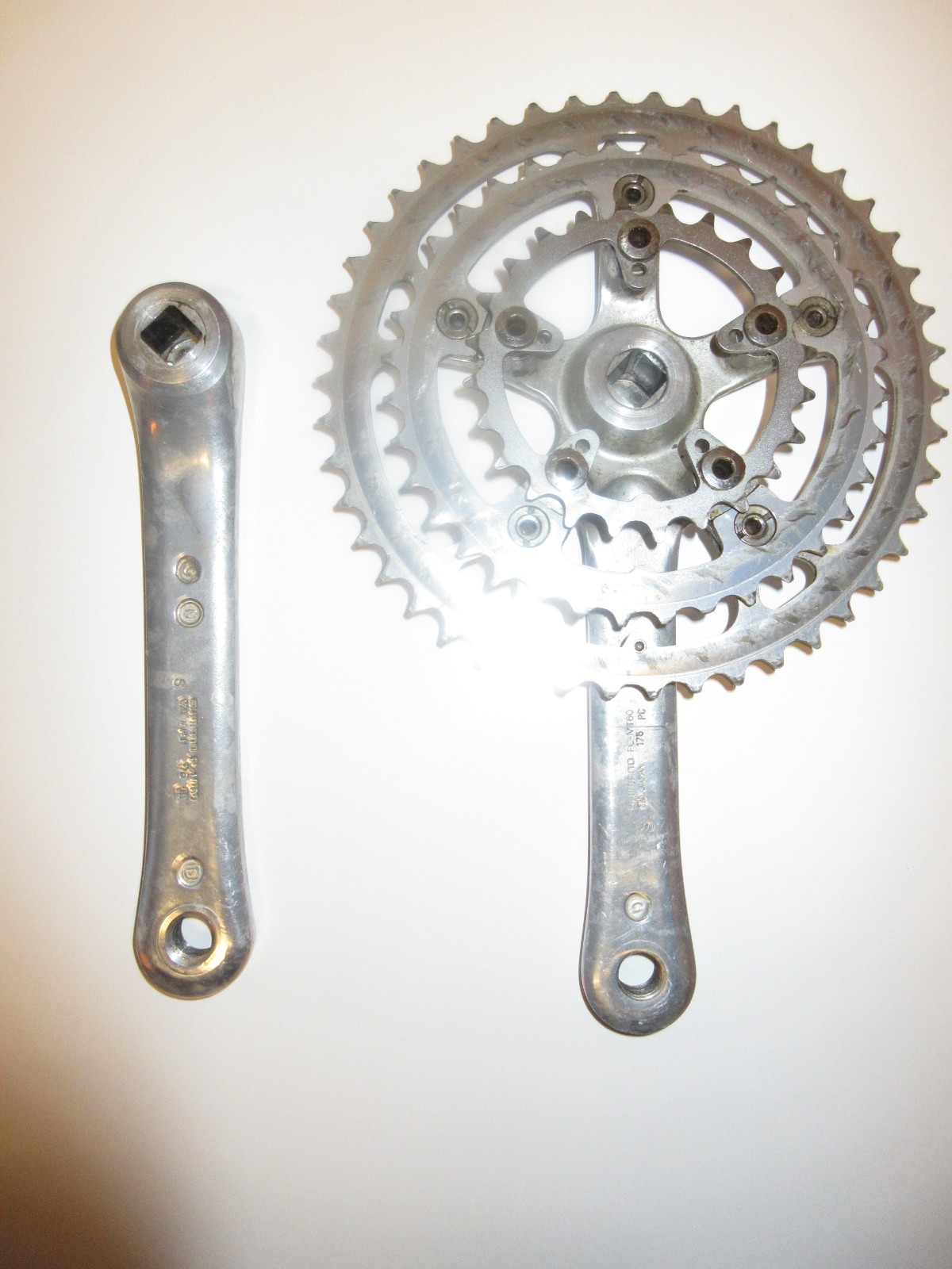 Shimano Deore FC-MT60 Triple Mountain Bike Triple Cranks 175 Crankset 48/38/24