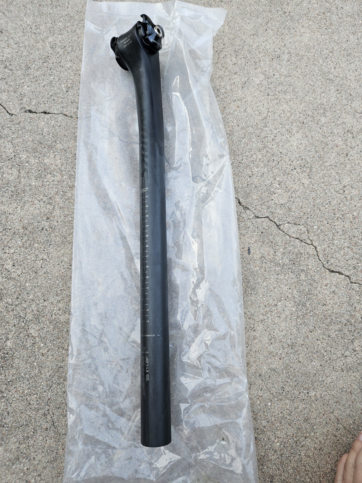 Specialized S-Works Carbon Seatpost: 27.2mm x 340mm Length, 20mm offset