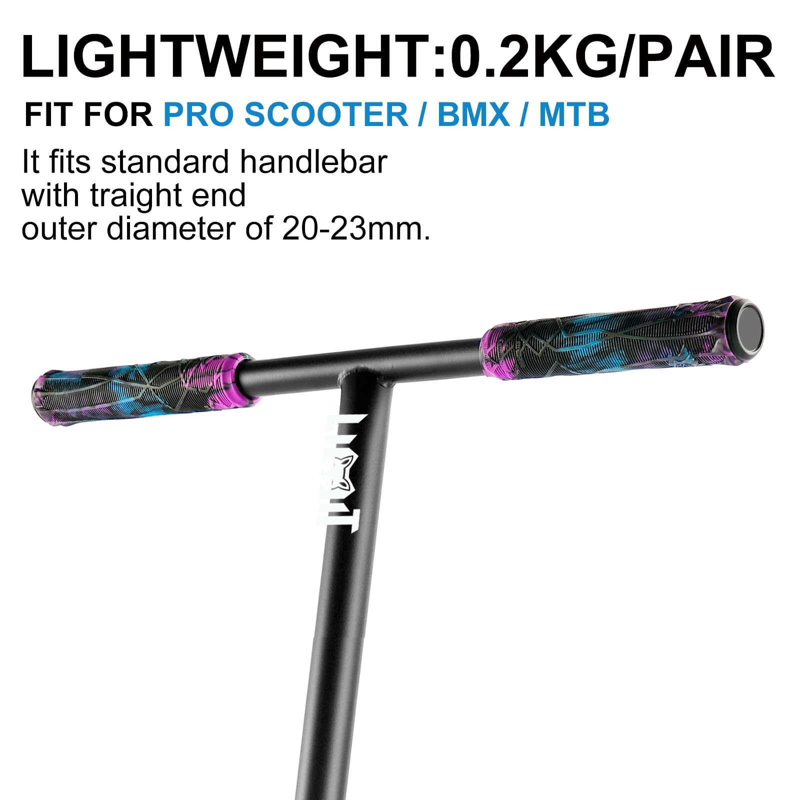 Pro Scooter Grips Soft Longneck 150/165/180mm with Easy Cutting Lines for Pro…