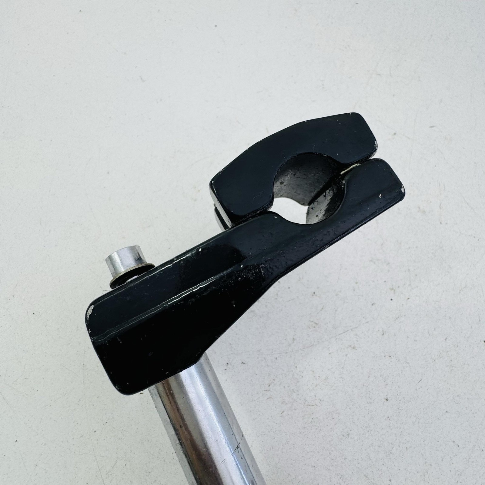 Vintage BMX Quill Handlebar Stem 21.1mm 4-Bolt Neck Black Steel Bike A05