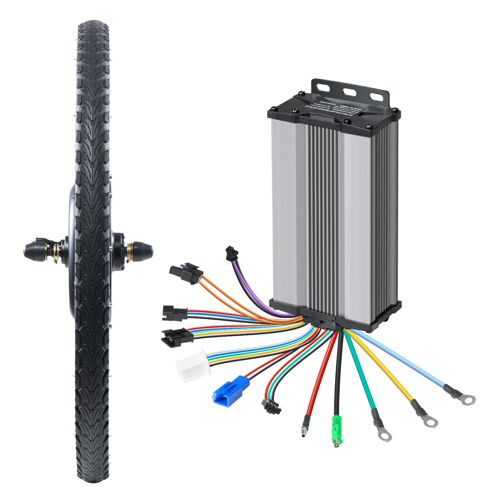 VEVOR 1000W Electric Bike Conversion Kit 48V 420rpm 26″ Front E-Bike Hub Motor