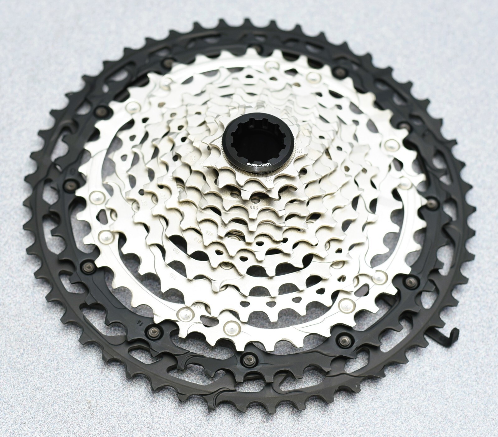 Shimano XT CS-M8100 Cassette – 12-Speed, 10-51t, Silver/Black, Micro Spline