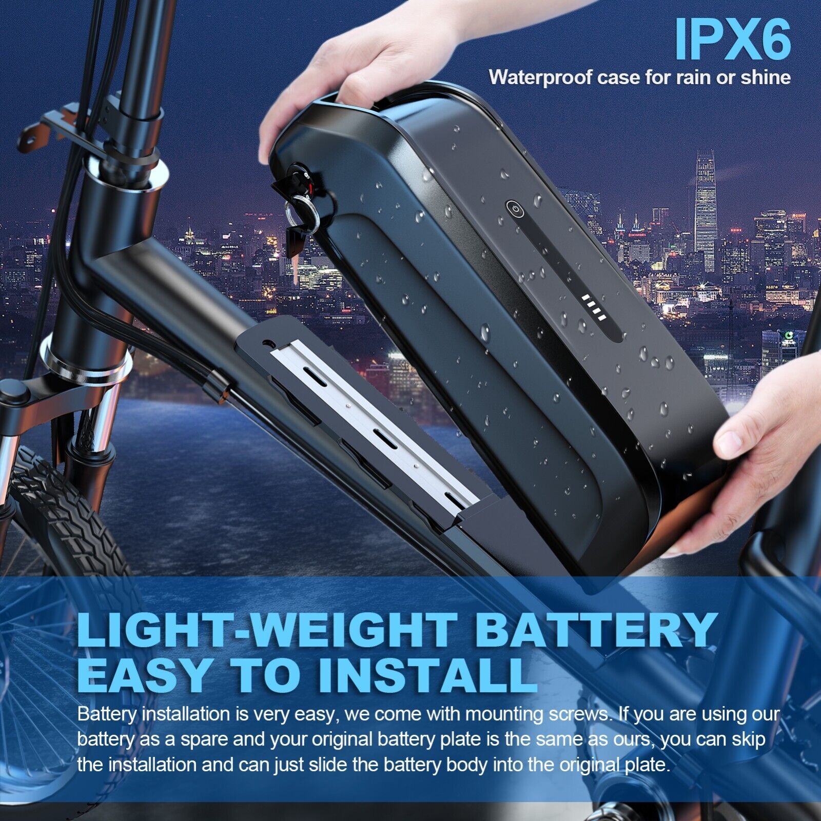 48v lithium battery EBike 48V 15Ah Battery Pack for 0-1000W E-Bike Motor