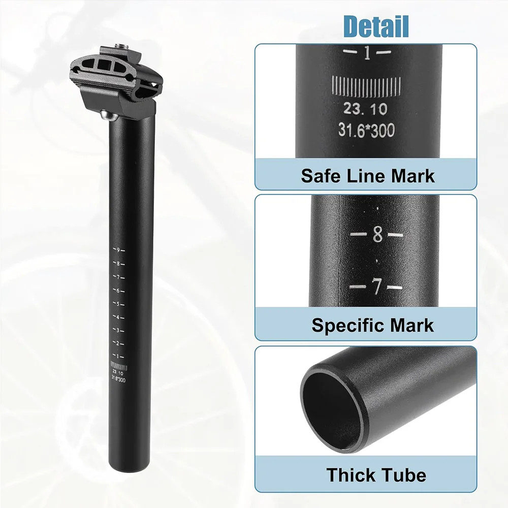 300Mm Bike Seat Post 25.4/27.2/28.6/30.4/30.8/31.6Mm Aluminum Alloy Seatpost Sui