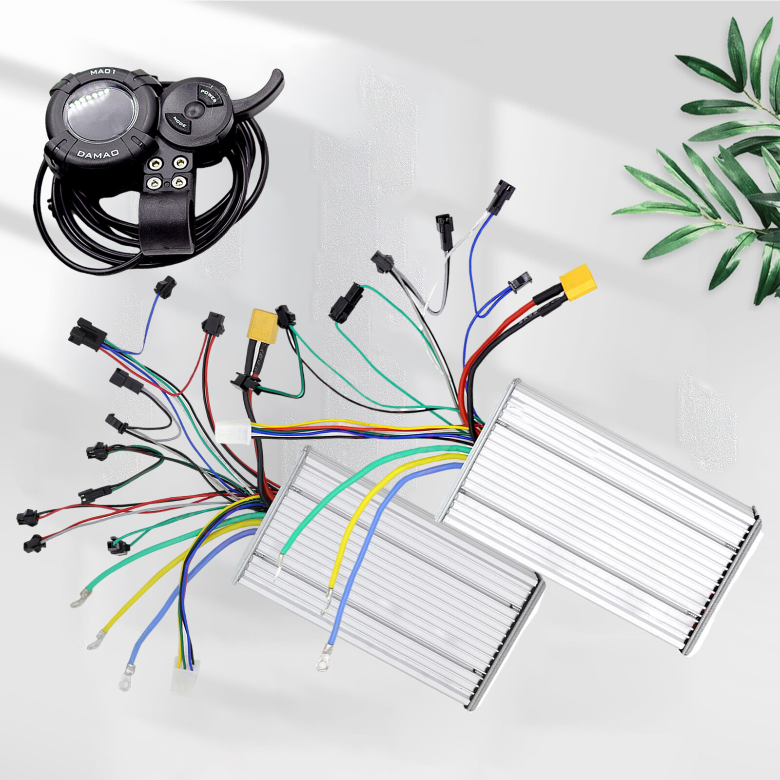 For Electric Scooter Acces Dual Drive Controller With LCD Display 48V60V72V50A