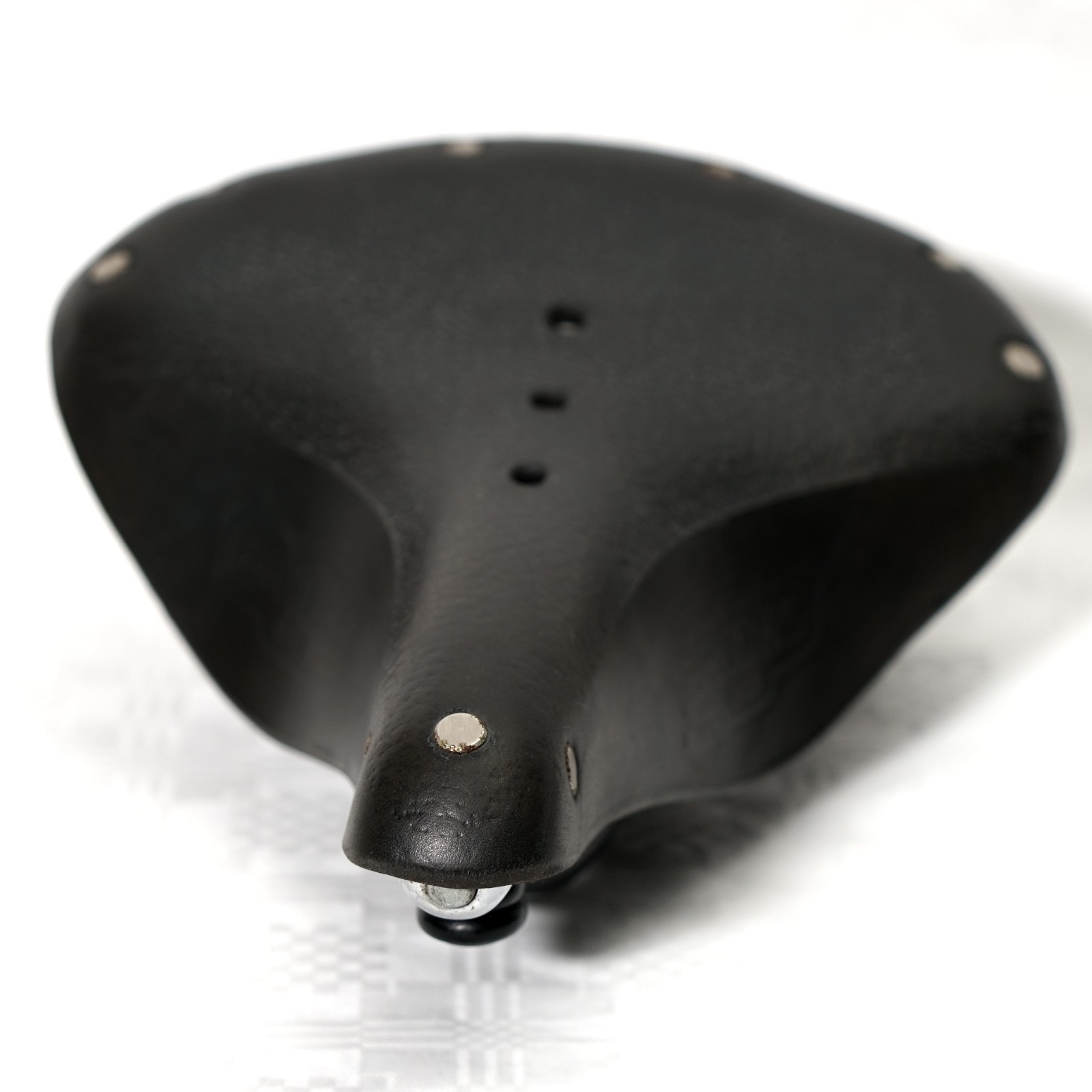 Vintage Brooks B66 Black Leather Bicycle Saddle Suspension Saddle Made in England