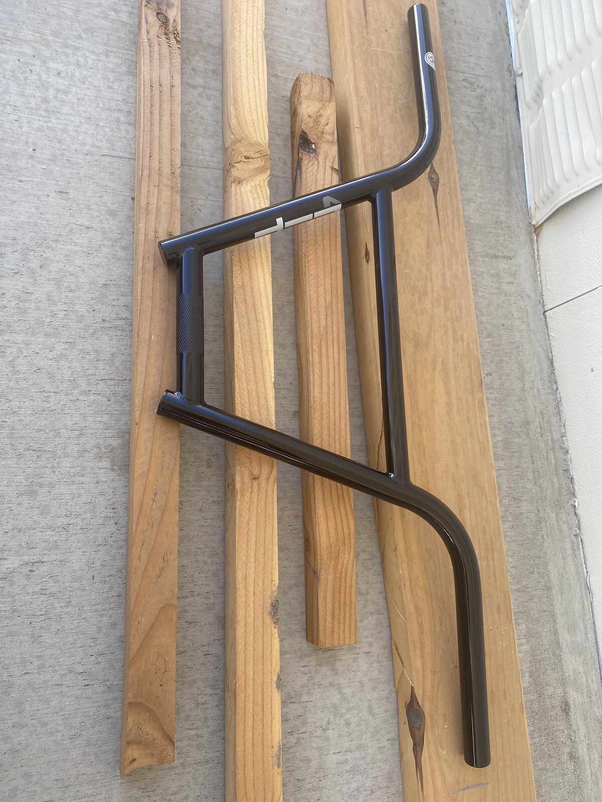 FIT BMX 4FIT HANDLEBAR BLACK RAW 4 PIECE CHROMOLY MADE IN USA