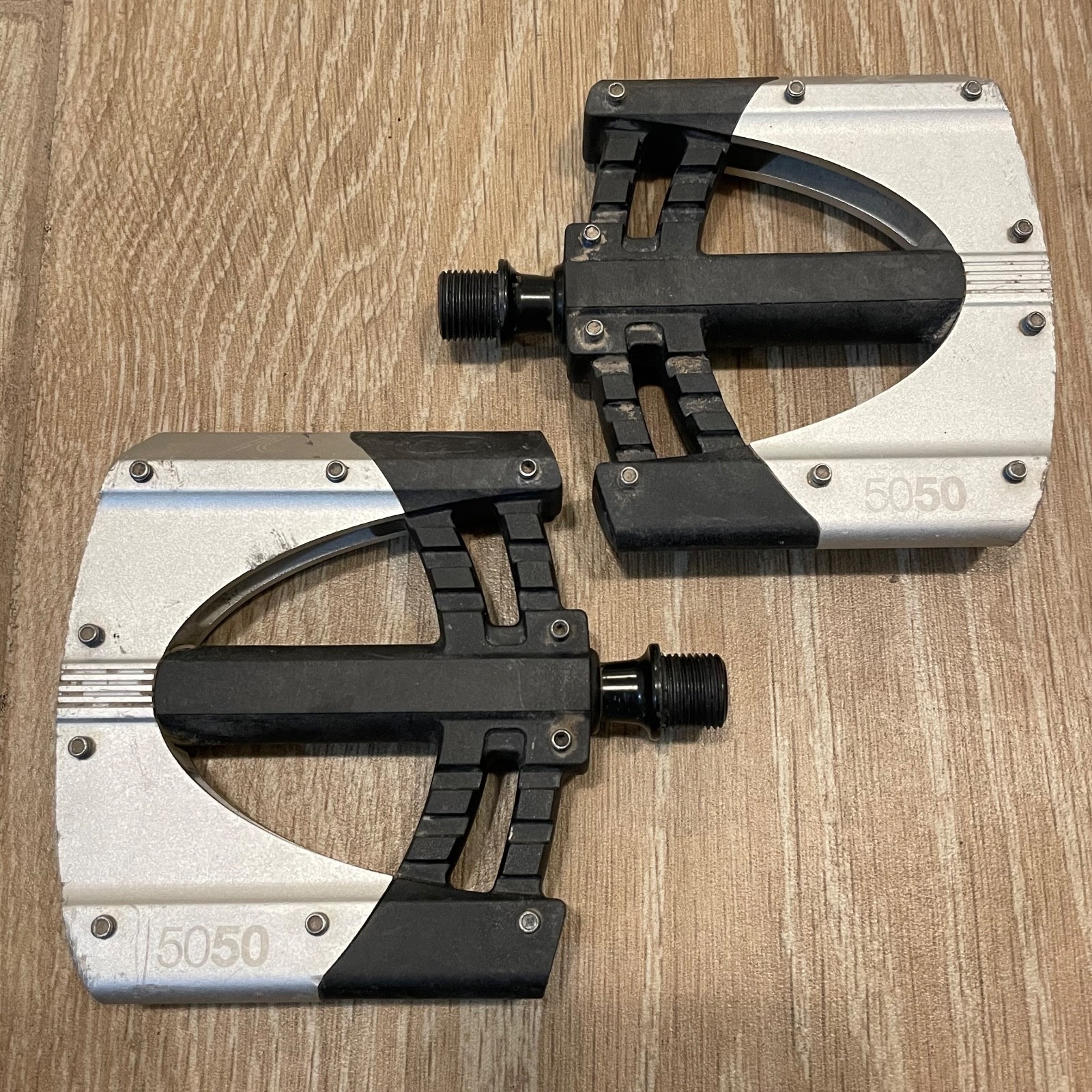 Crankbrothers 5050 2 Platform Pedals MTB DH Freeride Silver Black Aluminum