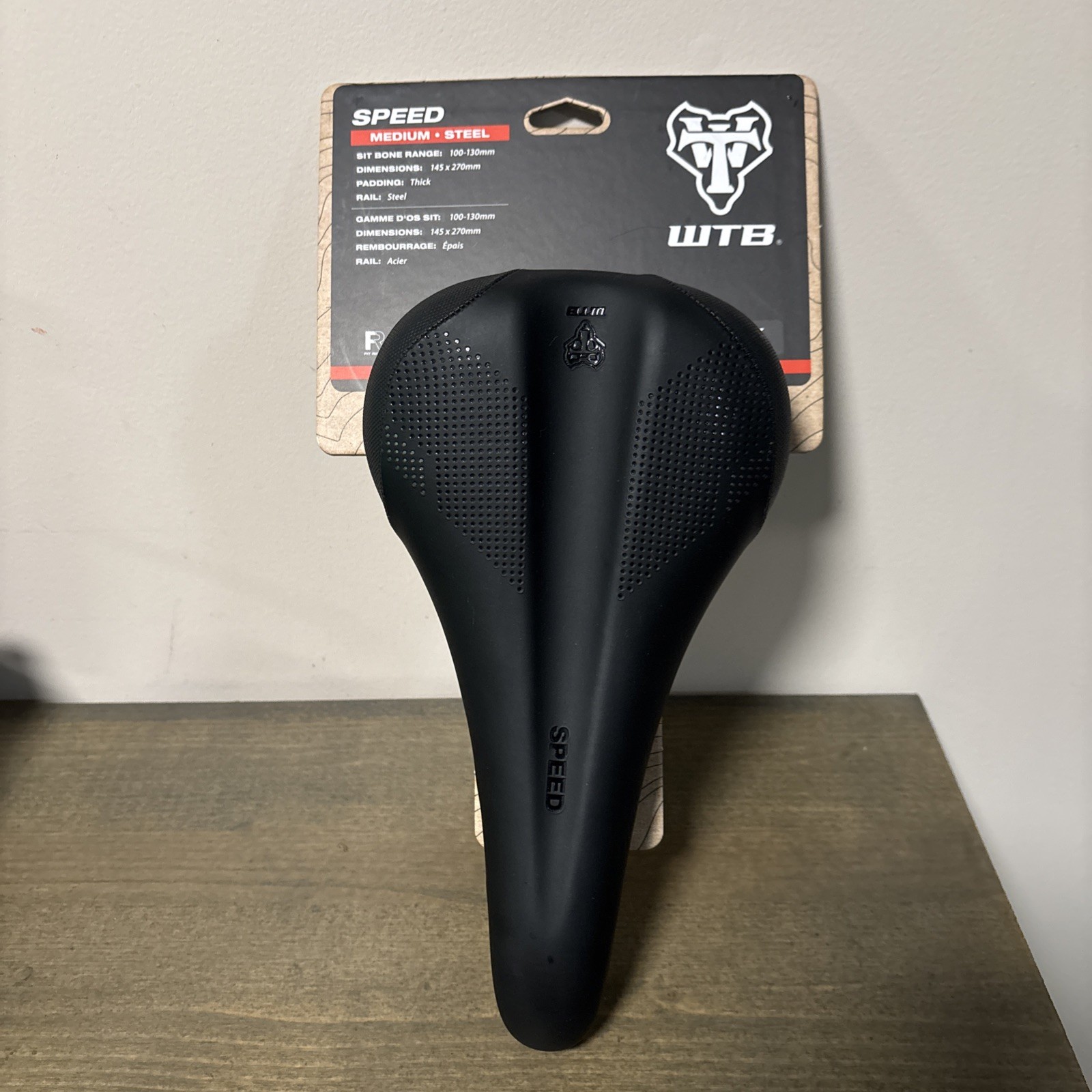 WTB Speed Road Mountain Gravel Bike Mtb Seat Saddle – Medium 270 x 145 mm Black