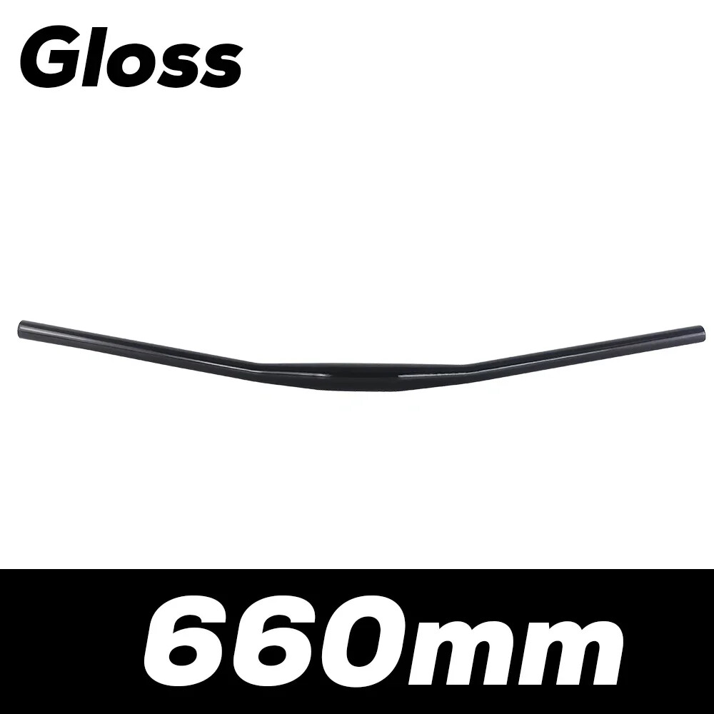 9 Degree Full Carbon Fiber XC Off-Road Racing Flat Handlebar Matte 580-740mm