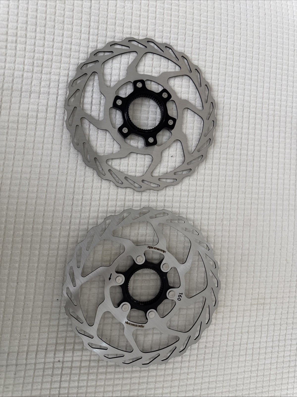 RACEWORK Bicycle 160mm Bike Rotors Disc Brake Rotor Center Lock 2 pieces