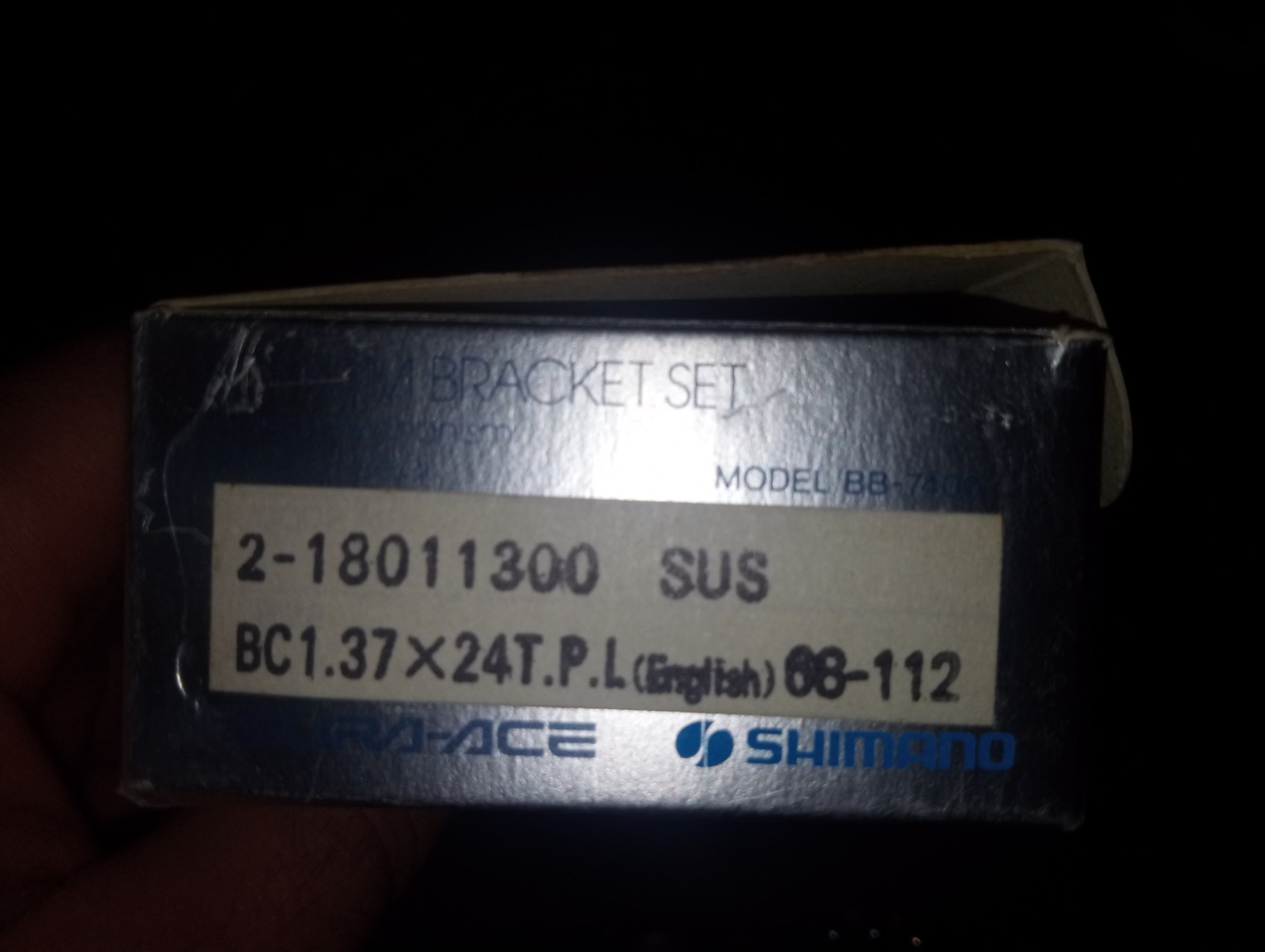 Vintage SunTour Superbe 68-W Bottom Bracket – 113mm Spindle – Japan JIS