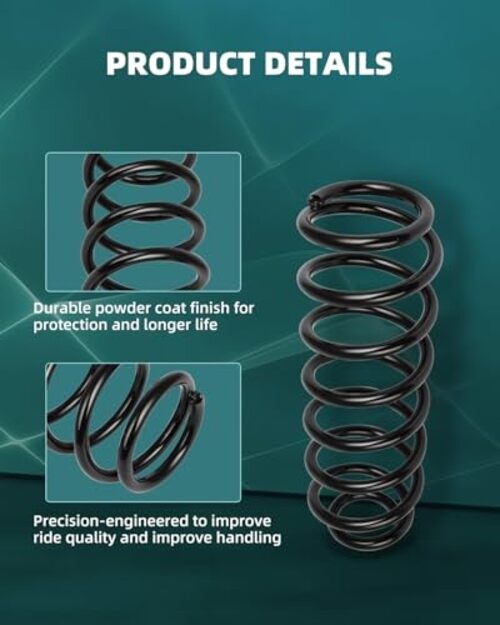 2PCS Rear Suspension Coil Spring Set Compatible with 2010-2012 for Ford