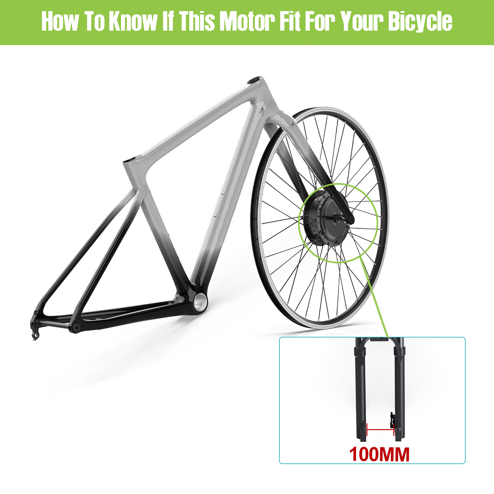 26″ 700C 48V 500W Bafang Bicycle Rear Hub Motor Conversion Kit Wheel Hub Motor