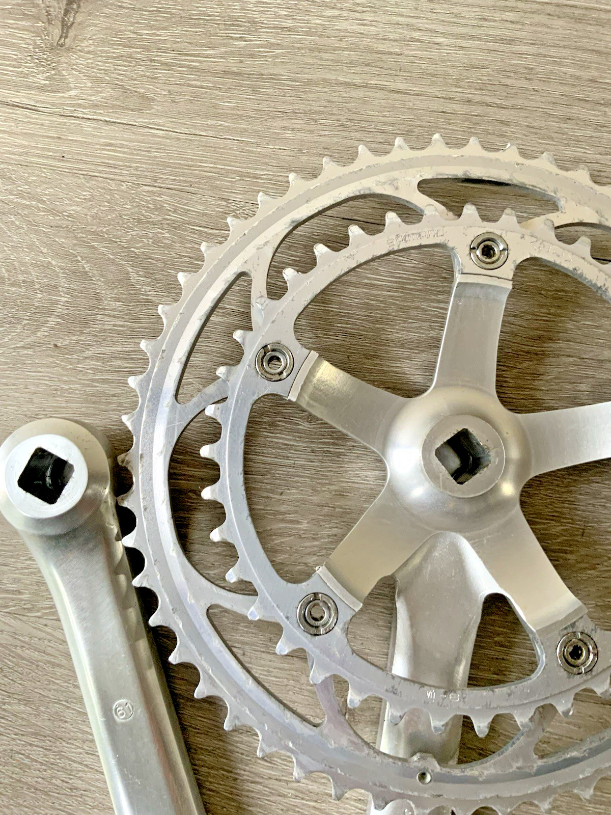 SHIMANO 600 ULTEGRA CRANKSET DOUBLE 6400 53-39 TOOTH 172.5 MM ARMS 6, 7, OR 8